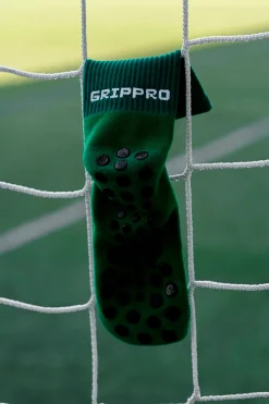 Pack 2 Pares Meias Futebol Grip Pro Antiderrapantes Verde