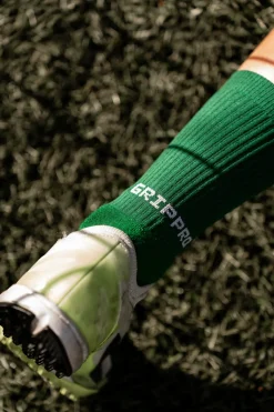 Pack 2 Pares Meias Futebol Grip Pro Antiderrapantes Verde