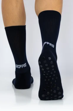 Pack 2 Pares Meias Futebol Grip Pro Antiderrapantes Marinho