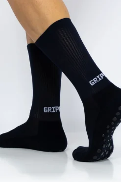 Pack 2 Pares Meias Futebol Grip Pro Antiderrapantes Marinho