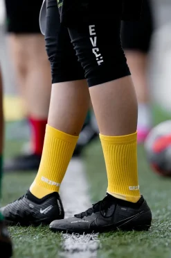 Pack 2 Pares Meias Futebol Grip Pro Antiderrapantes Amarelo