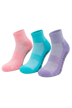 Pack 3 Pares Meias Pilates & Yoga Grip Pro