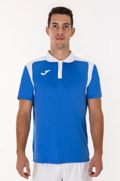 Pólo M/c Joma Championship V Azul Royal Branco