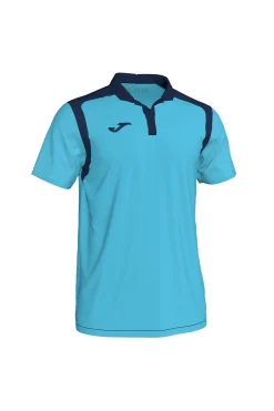Pólo M/c Joma Championship V Azul-turquesa Fluorescente Azul Marinho