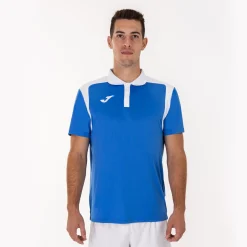 Pólo M/c Joma Championship V Azul Royal Branco