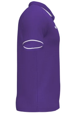 Pólo M/c Joma Championship VI Roxo Branco
