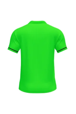 Pólo M/c Joma Championship VI Verde Fluorescente Preto