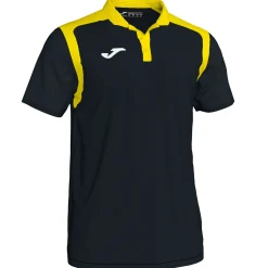 Pólo M/c Joma Championship V Preto Amarelo