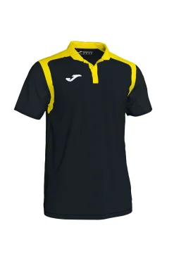 Pólo M/c Joma Championship V Preto Amarelo