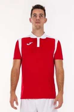 Pólo M/c Joma Championship V Vermelho Branco