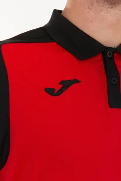 Pólo M/c Joma Championship V Vermelho Preto