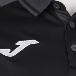 Pólo M/c Joma Essential II Preto Antracite