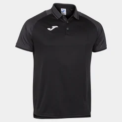 Pólo M/c Joma Essential II Preto Antracite