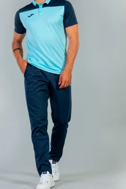 Pólo M/c Joma Hobby II Azul-celeste Azul Marinho