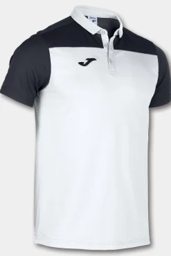 Pólo M/c Joma Hobby II Branco Preto