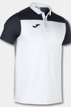 Pólo M/c Joma Hobby II Branco Preto
