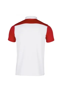 Pólo M/c Joma Hobby II Branco Vermelho