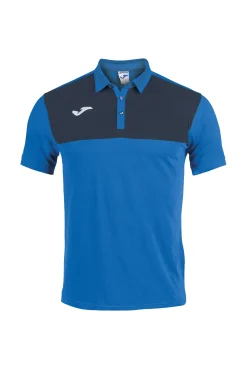 Pólo M/c Joma Winner Azul Royal Azul Marinho