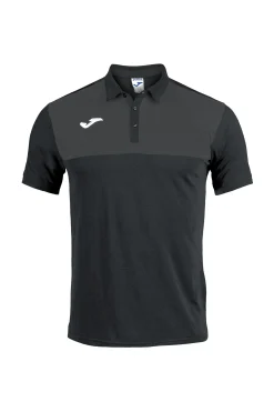 Pólo M/c Joma Winner Preto Antracite