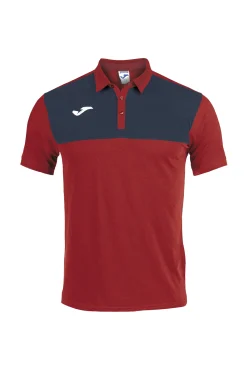 Pólo M/c Joma Winner Vermelho Azul Marinho
