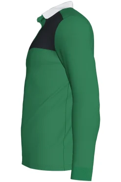 Polo De Manga Comprida Joma Winner II Verde Preto
