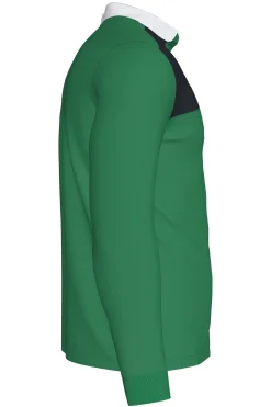 Polo De Manga Comprida Joma Winner II Verde Preto