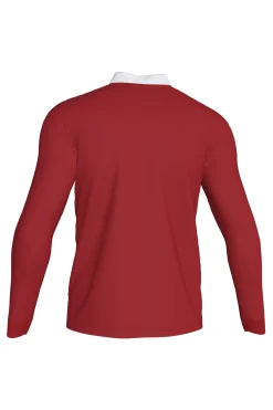 Polo De Manga Comprida Joma Winner II Vermelho Azul Marinho