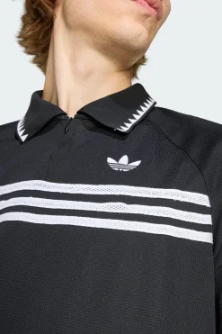 Polo Justo Com Riscas No Peito adidas