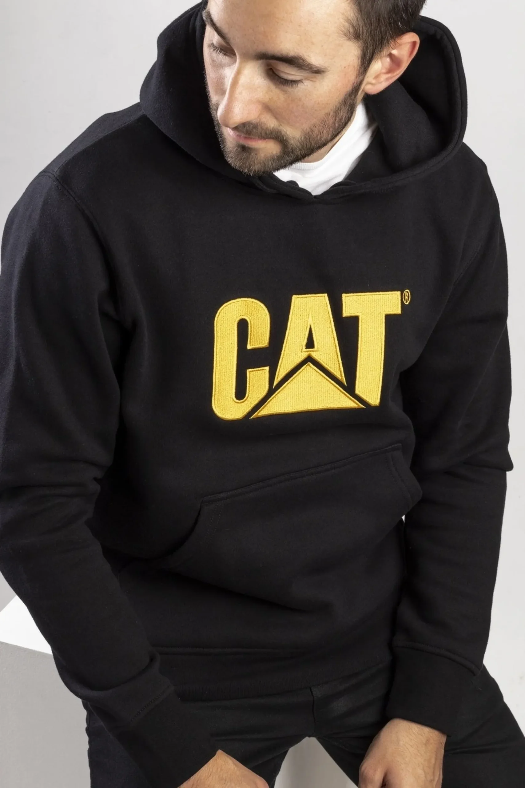 Sweatshirt Com Capuz Trademark Para Homem Caterpillar