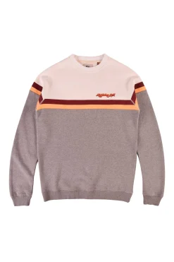 Sweatshirt Lightning Bolt Color Block Fleece Crew