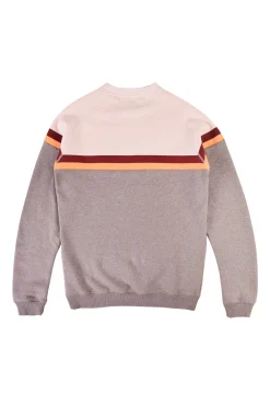 Sweatshirt Lightning Bolt Color Block Fleece Crew