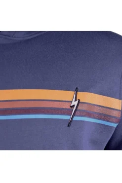 Sweatshirt Lightning Bolt Retro Stripes Hoodie