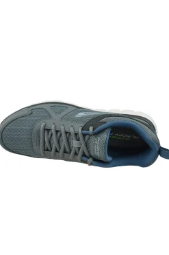 Ténis Skechers Track Scloric Cinza E Azul Marinho