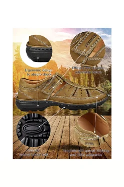 Zerimar Sandálias Desportivas De Trekking De Verão Em Couro